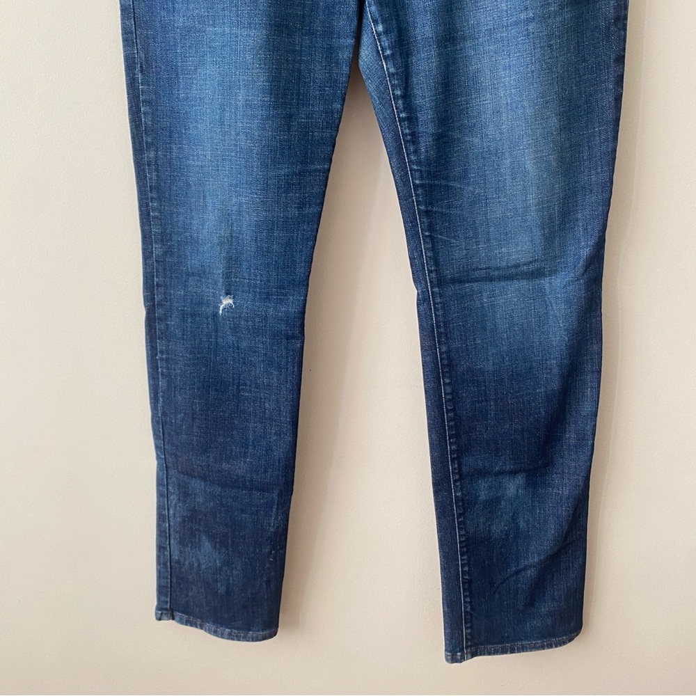 Joe's Jeans The Brixton Dark Blue Slim Men's Jeans Size 36 Distressed - Picture 3 of 9